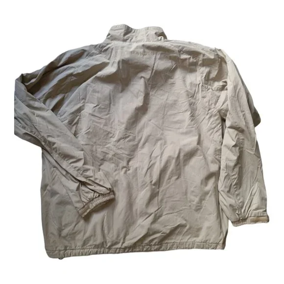 Helly Hansen Men's Size Large Beige Soft Shell Fleece Lined Full Zip Jacket - Picture 4 of 8
